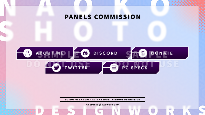 WaterDarkE Twitch Panels